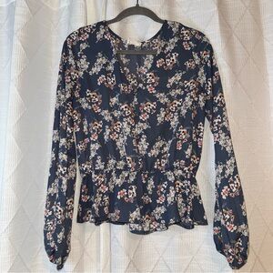 Sienna Sky Navy Floral Blouse